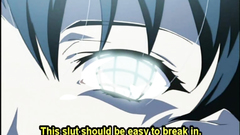 Coed hentai cutie gets licked and poked from behind