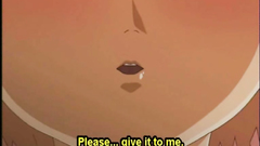 Coed hentai cutie gets licked and poked from behind