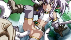 Ghetto hentai cutie hard gangbang by monsters