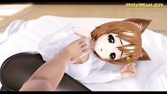 Kitty Anime Girl With Stockings