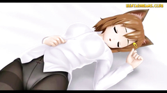 Kitty Anime Girl With Stockings