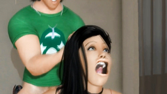 Asian With Big Tits Fucked on Bed