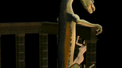 Girl fucked by giant iguana