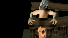 Girl fucked by giant iguana