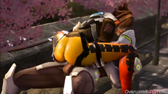 Horny Tracer gets her tight pussy drilled well by big dicks