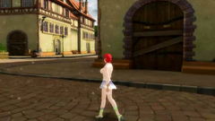Aion 3d sexy slut redhead dance