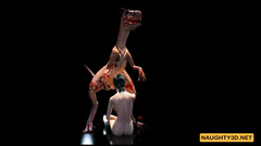 Raptor Fucks a Girl