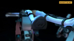 Hardcore Hentai Lab Machine Bondage Fuck Part1