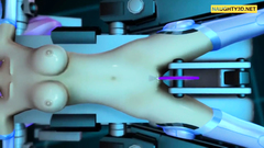 Hardcore Hentai Lab Machine Bondage Fuck Part1