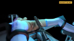 Hardcore Hentai Lab Machine Bondage Fuck Part1