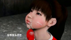 3D Girl Throated by an Ogre