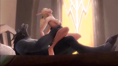 Elf girl fucks werewolf