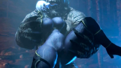 Dark Elf fucked by monster