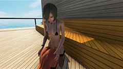 Lesbian Tgirls in 3D Sex Game