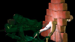 Elf and tentacle tube things