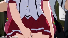 Hentai Schoolgirl Pussy Rubbed in Train By Friend