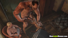 Big dick giant fucks 3D teen