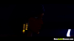 Lara Croft tied and fucked doggystyle