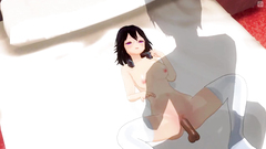 3D HENTAI Gamer girl let fan cum in pussy