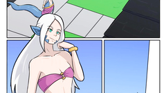 Lamia breast expansion - hentai comic