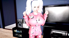 Busty slut gets her horny pussy fucked and creampied by his thick cock