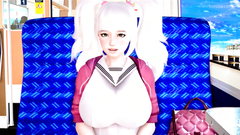 Busty slut gets her horny pussy fucked and creampied by his thick cock