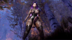 Gothic Futanari dancing & showing her huge COCK