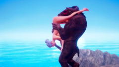 Furry Minotaur vs Horny Girl | Big Cock Monster | 3D Porn Wild Life