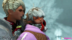 Futanari Lucia Fucks Alisaie - Final Fantasy XIV (with sound) 3d animation hentai game ASMR