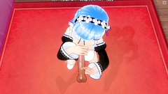 3D HENTAI POV Rem jerks your dick off