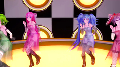 【MMD】Vocaloids - KILLER LADY (Transparent dressed)【R-18】