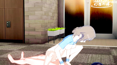 Watanabe You after training [Hentai 3D]