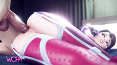 BBC extreme in the ass Overwatch D.VA - [ WOPA ] 3D HD