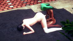 Yaoi Femboy - Ash jerks off and sucks another femboy's cock